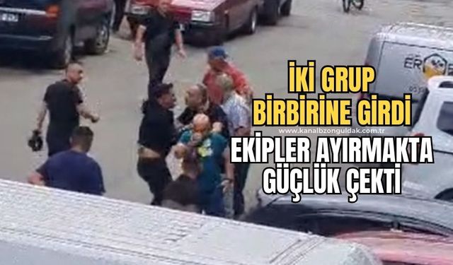 Tartışma kavgaya dönüştü! Ekipler güçlükle ayırdı