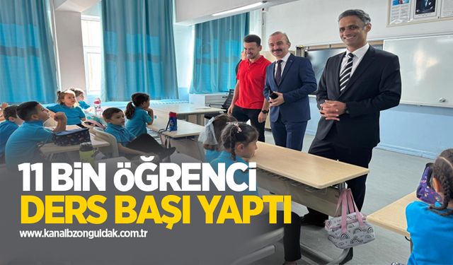 Çaycuma'da 11 bin öğrenci ders başı yaptı