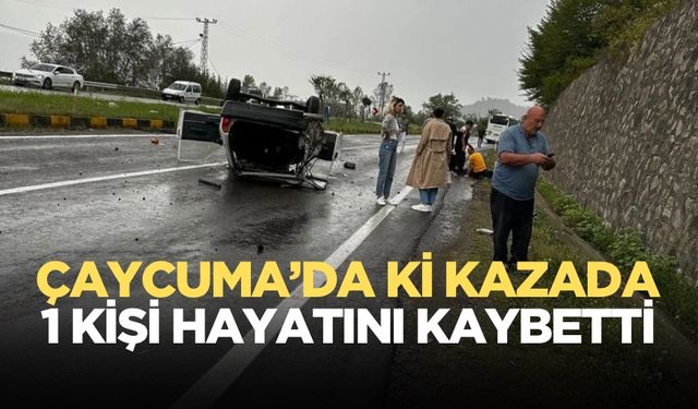 İlçe’de meydana gelen kazada 1 kişi hayatını kaybetti