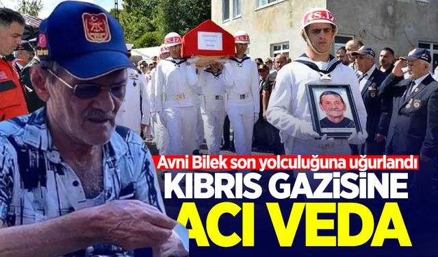 Kıbrıs Gazisi Avni Bilek son yolculuğuna uğurlandı