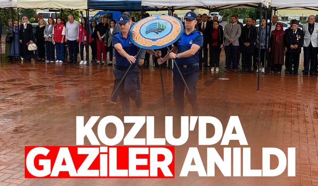 Kozlu'da gaziler anıldı