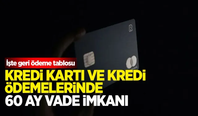 Kredi kartı ve kredi borcu nasıl yapılandırılacak? İşte örnek tablo...