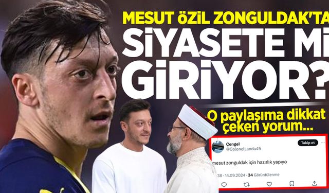 Mesut Özil Zonguldak'ta siyasete mi giriyor? O paylaşıma dikkat çeken yorum...