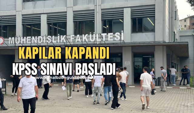 Zonguldak’ta KPSS heyecanı başladı