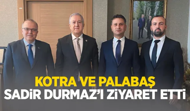 Murat Kotra ve Yavuz Palabaş, Sadir Durmaz'ı ziyaret etti