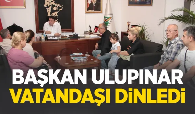 Belediye Başkanı Ulupınar vatandaş ile bir arada