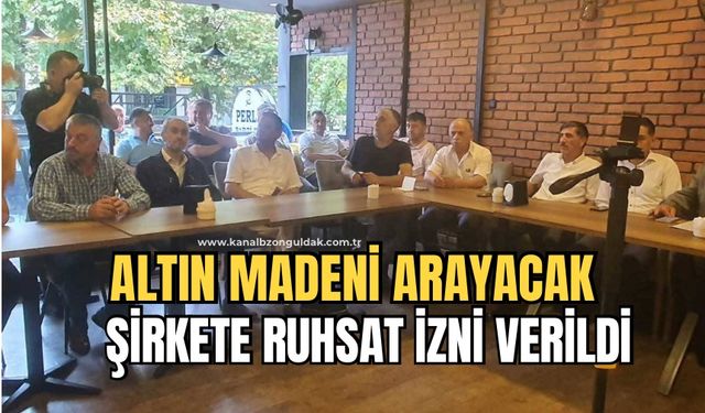 Zonguldak’ta altın madeni arayacak şirkete ruhsat izni verildi