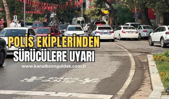 Trafik ekipleri  uyarılarda  bulundu