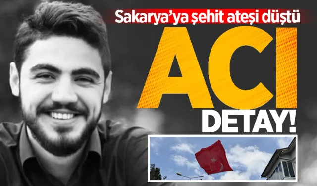 Sakarya'ya şehit ateşi düştü: Acı detay yürekleri dağladı!