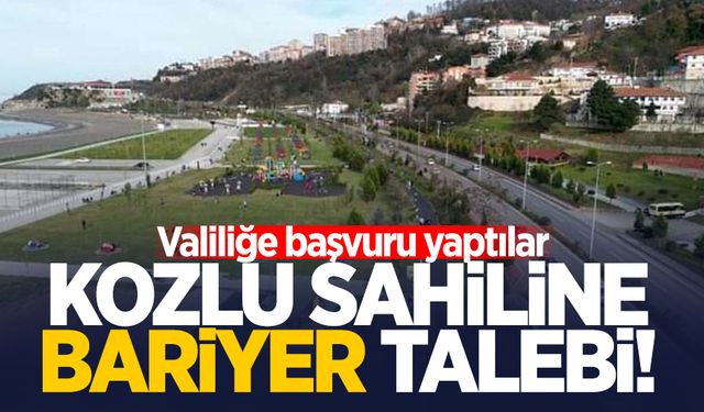 Valiliğe başvuru yaptılar: Kozlu sahiline bariyer talebi!