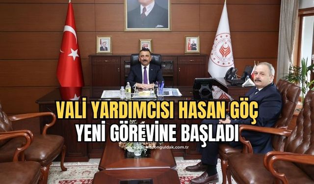 Hacıbektaşoğlu, göreve başlayan Vali Yardımcısı Hasan Göç'e başarılar diledi