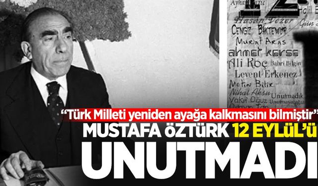 Başkan Öztürk: "Unutmak tükenmektir"