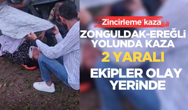 Zincirleme kazada 2 yaralı var