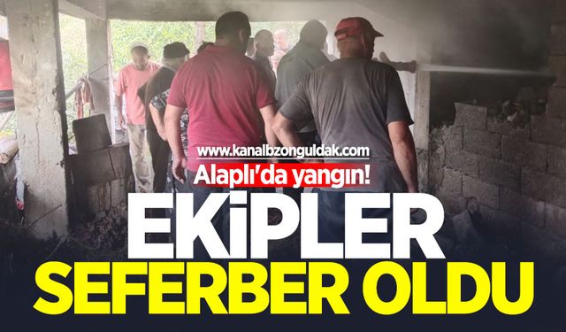 Alaplı'da yangın: Ekipler seferber oldu!