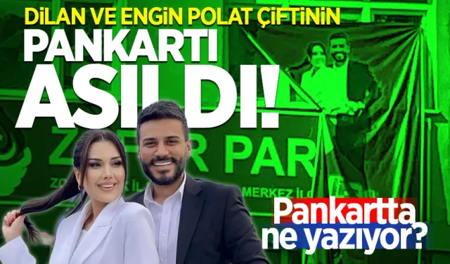 Zonguldak'ta Dilan ve Engin Polat çiftinin pankartı asıldı!