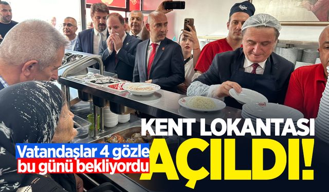 Zonguldaklı vatandaşlar 4 gözle bu günü bekliyordu: Kent Lokantası açıldı!