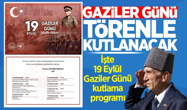 Zonguldak'ta Gaziler Günü törenle kutlanacak