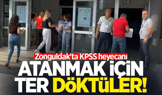 Zonguldak'ta KPSS heyecanı: Atanmak için ter döktüler!