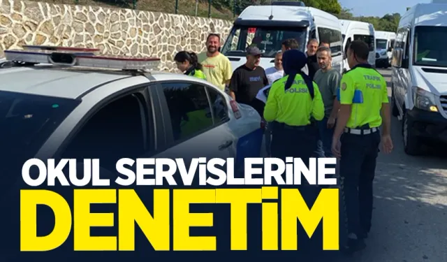 Zonguldak'ta okul servislerine denetim