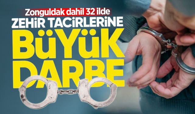 Zonguldak'ta uyuşturucu tacirlerine darbe: 63 kişi tutuklandı!