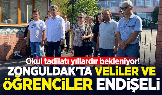 Zonguldak'ta veliler ve öğrenciler endişeli: Okul tadilatı yıllardır bekleniyor!