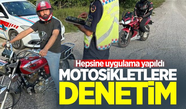 Alaplı'da motosiklet denetimleri aralıksız sürüyor