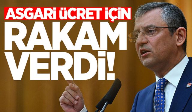 Asgari ücret için rakam verdi!