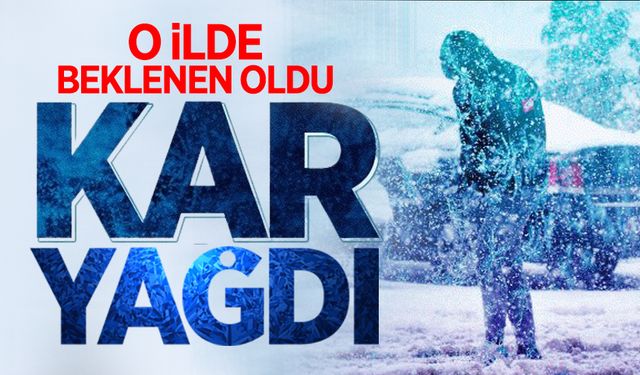 O ilde beklenen oldu: Mevsimin ilk kar yağışı etkisini gösterdi!