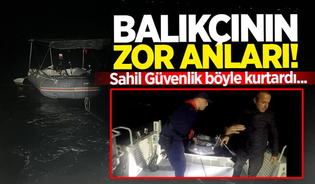 Botla açılan vatandaş, sahil güvenlik ekipleri tarafından kurtarıldı