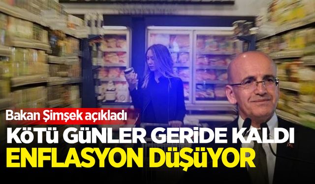 Enflasyon düşüyor! Bakan Şimşek'ten kararlılık vurgusu: En kötüsü geride kaldı