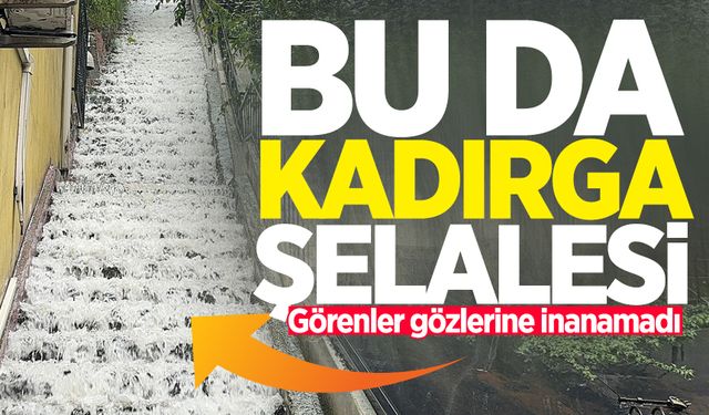 Görenler gözlerine inanamadı! Kadırga şelalesini gördünüz mü?