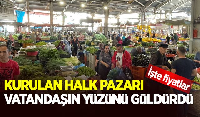 Pazarda fiyatlar düştü! Vatandaşın yüzü güldü