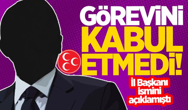 İl Başkanı açıklamıştı: İlçe Başkanı görevini kabul etmedi