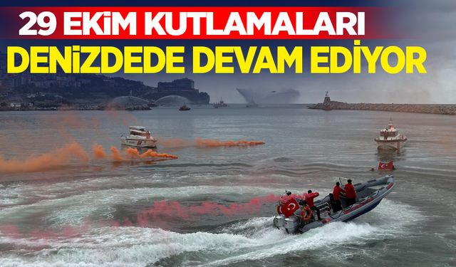 Zonguldak Limanında römorkörler su gösterisi yaptı