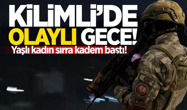 Kilimli'de olaylı gece: Yaşlı kadın sırra kadem bastı!