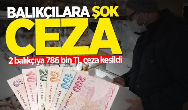 Kozlu'da balıkçılara şok ceza: 2 balıkçıya 786 bin TL ceza yazıldı!