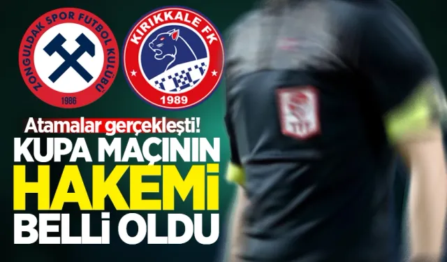 Kupa maçının hakemi belli oldu