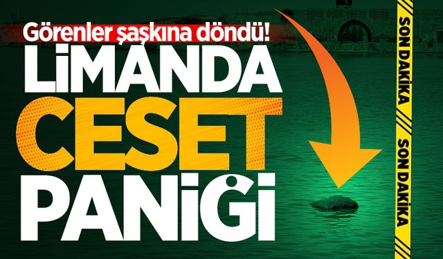 Limanda bulunan yabancı cisim ceset paniği yarattı!