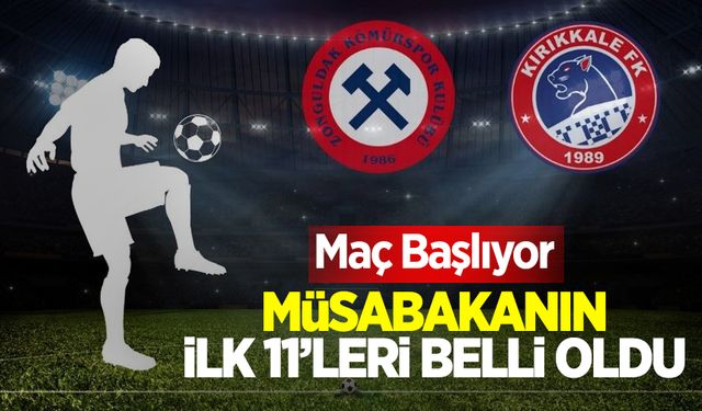 Zonguldakspor FK-Kırıkkale FK karşılaşmasının ilk 11’leri belli oldu!