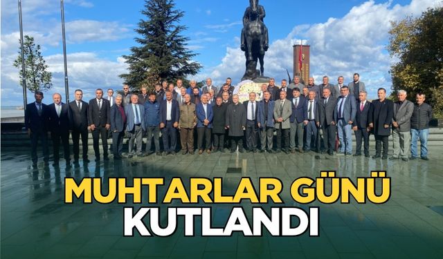 Muhtarlar valilik önünde tören düzenledi!