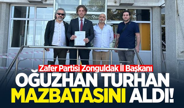 Oğuzhan Turhan mazbatasını aldı