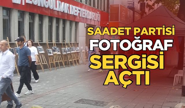 Saadet Partisi Filistin temalı sergi açtı!