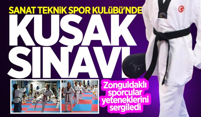 Sanat Teknik Spor Kulübü'nde kuşak sınavı heyecanı