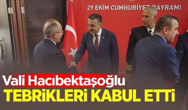 Cumhuriyet Bayramı Tebrikat töreni yapıldı