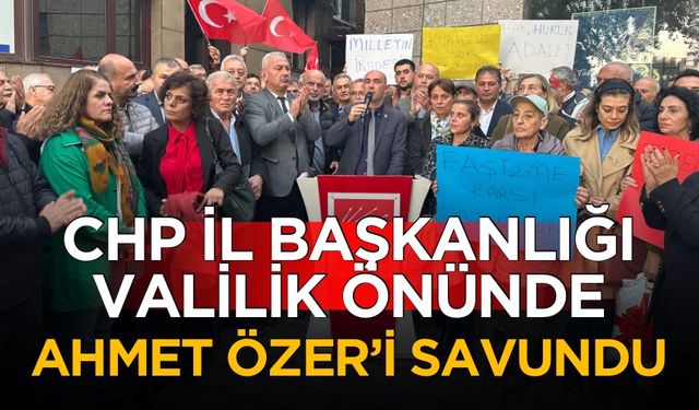 CHP İl Başkanlığı basın açıklaması yaptı