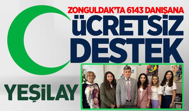 Yeşilay Zonguldak’tan 6143 danışana ücretsiz destek