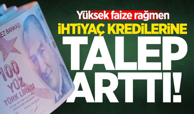 Yüksek faize rağmen ihtiyaç kredilerine talep arttı