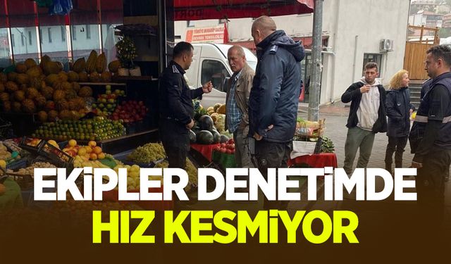 Zabıta ekipleri denetimlerine devam  ediyor