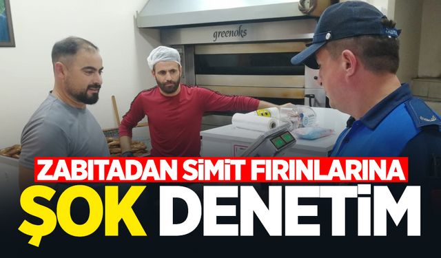 Zabıtadan simit fırınlarına denetim