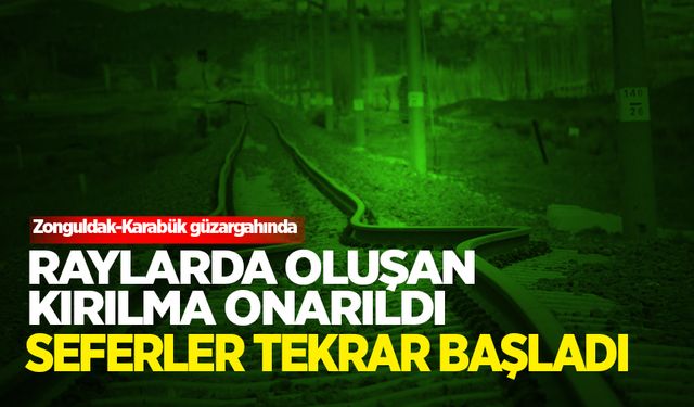 Tren güzargahındaki sorun çözüldü! Seferler tekrar başladı